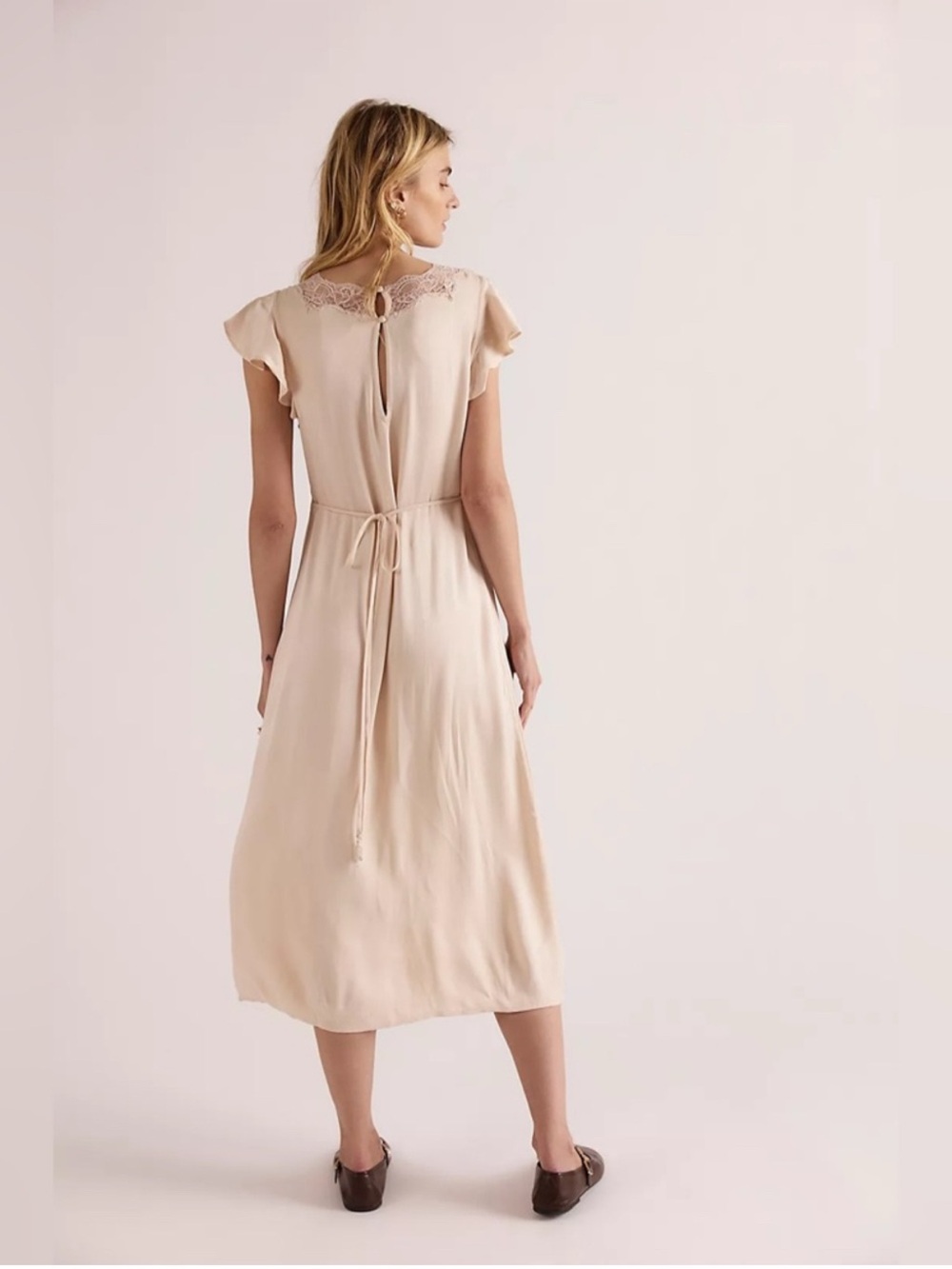Free People Tied With Joy Slip Dress -Small - Picture 2 of 9